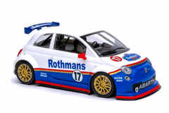  NSR　1/32 ｽﾛｯﾄｶｰ   0609sw ◆ Fiat Abarth 500 #17 "Rothmans".  フィアット アバルト500　2026新製品　ロスマンズ登場！★入荷しました！