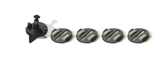 Scalextric　1/32 ｽﾛｯﾄｶｰﾊﾟｰﾂ　C8420★ 純正　スプリング付き ガイド＆ラウンド スペアブラシset    スケレユーザーの必需品！◆ブラシとガイドはスロットカーの命ですよ！