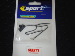 Scalextric　1/32 ｽﾛｯﾄｶｰﾊﾟｰﾂ　W1564 ★純正ガイド & ピックアップ・モーターコードset　Round Guide Blade + Cables◆ピックアップ端子付きモーターコード付属