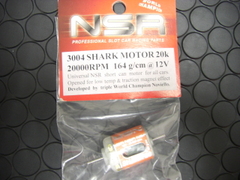 NSR　1/32　ｽﾛｯﾄｶｰﾊﾟｰﾂ　　3004◆ シャーク 　モーター　20000rpm/164g　ショートカン　　　　　　扱いやすさが最大の武器！★素晴らしい加速！