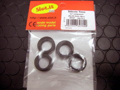 Slot It　1/32ｽﾛｯﾄｶｰﾊﾟｰﾂ　　PT17◆シリコン/スリックタイヤ　S2ｺﾝﾊﾟｳﾝﾄﾞ/20x10.5mm　　4本パック　　　◆各社モデルに流用可能