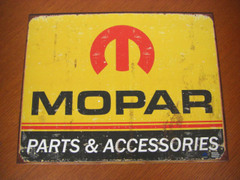 アンティーク　"ブリキの看板"　◆MOPAR/PARTS ACCESSORIES　　American Garage Scene　　インテリアに！ガレージに！　　30%OFF・安いよ！★ブリキ製
