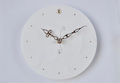 白い時計（20cm）