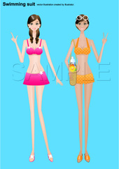 No.129　人　女　水着　【AI】