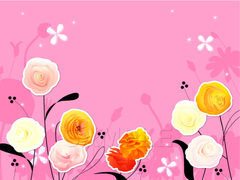 No.656　キラキラ☆お洒落な花　ピンク
