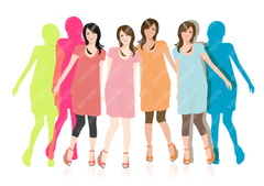 No.60　若い女　笑顔　【EPS】