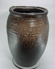 お値下げしました⤵信楽焼傘立て  金彩釉エクボ 高さ４３cm お値下げしました⤵信楽焼傘立て 金彩釉エクボ 高さ43cm