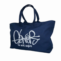 Heavy Canvas Zip Logo Tote Bag