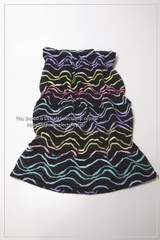 ウエーブ刺繍メッシュニットスヌード（カラフル）