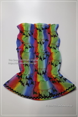 アフガンガーランド柄スヌード（濃虹・小）