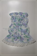 バラ柄レーススヌード（白）