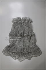 グレージュレーススヌード