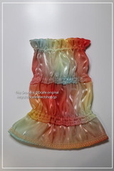 オーロラグラデーションスヌード（レッドサックス系）