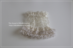 小型犬用）金ラメ刺繍スヌード