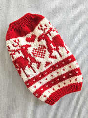 トナカイのセーターМＳ「赤」