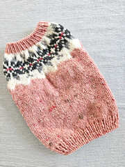 ツイードロピーセーター「ピンク」