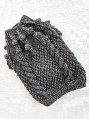 丸ヨークアランセーター「グレー」