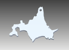 60「北海道」レジン用モールド
