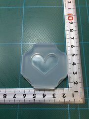 「プレートハート」レジン用モールド                                                                                                                                                                                     