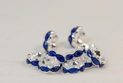 8×3.8　波型ロンデル(シルバー)　ブルー