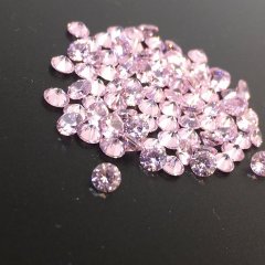 ダイヤカット2.5×1.7　ピンク　キュービックジルコニア　