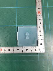 「プレート穴あけ　鍵穴」レジン用モールド