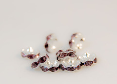 8×3.8　波型ロンデル(シルバー)　ライトアメシスト