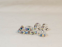 8×3.8　平型ロンデル(シルバー)　オーロラ