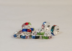 8×3.8　平型ロンデル(シルバー)　ミックス