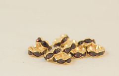 8×3.8　波型ロンデル(ゴールド)　アメシスト