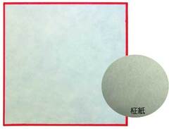 34247  敷紙 柾 赤枠 7寸
