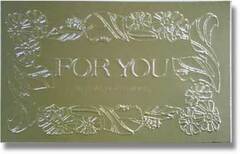 GK-127　ギフトシール　ＦＯＲ  ＹＯＵ　金