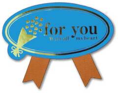 GK-303　ギフトシール　ｆｏｒ  ｙｏｕ　青