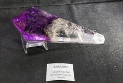 ホランダライトイン・アメジスト・ポリッシュポイントワンド１１２，２Ｇ（スーパーファントム、ホランダライトイン）ブラジル・リオグランデ産