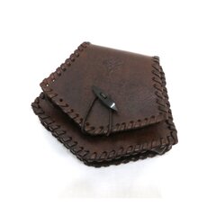 中世 レザー製 ピティッシュ バッグ ベルトポーチ ブラウン コスプレ 小道具 小物入れ ファンタジー 西洋 衣装 撮影