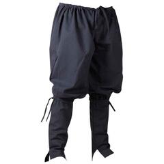 中世ヨーロッパ 衣装 ケティル キャンバス パンツ 各種サイズ ブラック