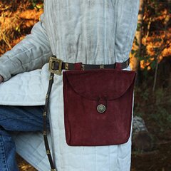 スエード レザー ポーチ 27cm × 14cm 各色