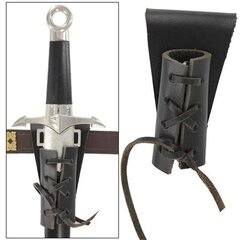 TL5009 レザー製ダガーベルト 黒 ソード 飾り帯 剣 日本刀 鞘 西洋 甲冑 ヨーロッパ 衣装 コスプレ LARP #09