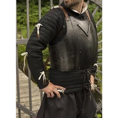 中世 マイルドスチール製 クールブルグアーマー ダークブラック仕上げ