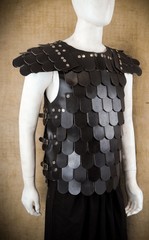 レザースケイルアーマー ブラック 各種サイズ