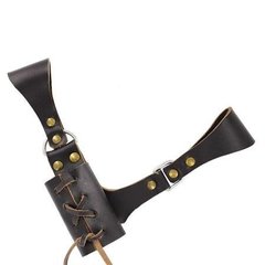 TL5010 レザー製ソードベルト ハンガー ブラウン 飾り帯 剣 鞘 日本刀 吊下げ 西洋 甲冑 ヨーロッパ 衣装 コスプレ 右利き用 #10