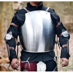 中世 マイルドスチール製 ソルジャートルソ ポリッシュ仕上げ 胴アーマー