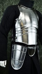 中世 18ゲージスチール タセット付きキュイラス