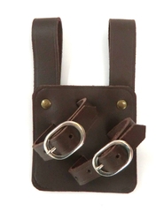 レザー製 ソードベルト ダガー 茶 飾り帯 剣 鞘 日本刀 吊下げ 西洋 甲冑 ヨーロッパ 衣装 コスプレ 右利き用 #17