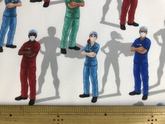 布「医療従事者の皆さん、ありがとう」