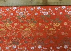 布「金襴流花文様」京都西陣織