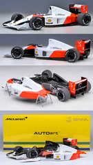 2台マクラーレンホンダ williams 予約] ロムファクトリー 1/43 マクラーレン MP4/5B ホンダ