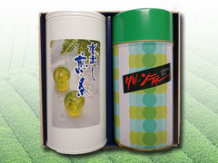 (夏進物用)グリーンティ 500g缶 + 水出し煎茶 150g    N-SET