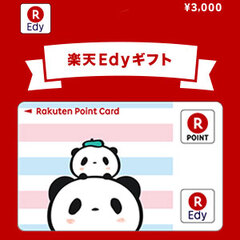 【価格破壊特価】楽天Edyギフトコード(3,000円）