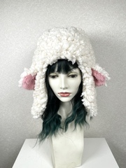 【展示作品】もっふもふ仔羊帽子